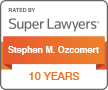 10 Years Super Lawyers Badge